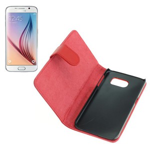 OTB Tasche (Kunstleder) fr Samsung Galaxy S6 SM-G920 Bookstyle rot