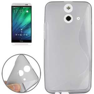 Handyh�lle TPU-Schutzh�lle f�r HTC One E8 Grau