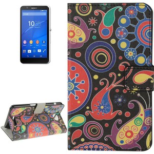Handyh�lle Tasche f�r Handy Sony Xperia E4 Farbflash
