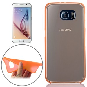 Schutzh�lle Case Ultra D�nn 0,3mm f�r Handy Samsung Galaxy S6 Orange