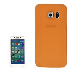 Schutzh�lle Case Ultra D�nn 0,3mm f�r Handy Samsung Galaxy S6 Edge Orange