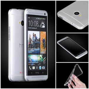 HTC One Transparent Case Hlle Silikon