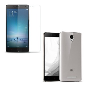 Xiaomi Redmi Note 2 / Redmi Note 2 Prime Case  Handy H�lle Schutz Tasche Ultra D�nn nur 0,3 mm Case Cover Schutzh�lle Schale + Panzer Glas Echtglas Display Schutz