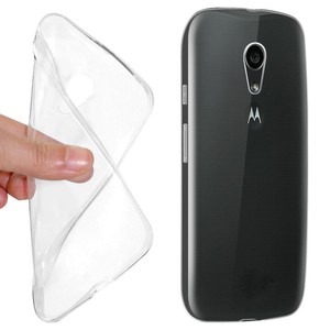 Ultra Dnn Schutzhlle Handytasche Etuis TPU fr Handy Motorola Moto G2 Transparent Klar