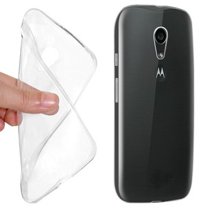 Ultra D�nn Schutzh�lle Handytasche Etuis TPU f�r Handy Motorola Moto G2 Transparent Klar