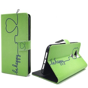 Handyhlle Tasche fr Handy Huawei G8 Be Happy Grn