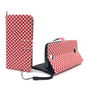 Handyh�lle Tasche f�r Handy Acer Liquid Z530 Polka Dot Rot