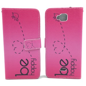 Handyh�lle Tasche f�r Handy Wiko Slide Be Happy Pink
