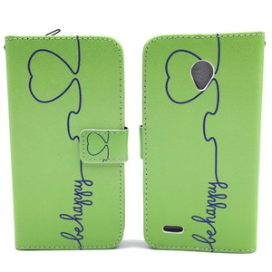 Handyh�lle Tasche f�r Handy Vodafone Smart Prime 6 Be Happy Gr�n