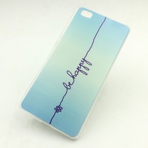 Handyh�lle Schutzh�lle f�r Huawei P8 Case Cover Bumper Etuis Silikon Blau