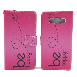 Handyhlle Tasche fr Handy Samsung Galaxy A5 Be Happy Pink