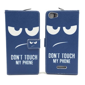 Handyh�lle Tasche f�r Handy Wiko Fever 4G  Dont Touch my Phone