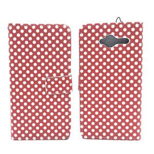 Handyh�lle Tasche f�r Handy ZTE Blade L3 Polka Dot Rot