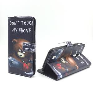 Handyh�lle Tasche f�r Handy Lenovo ZUK Z1 Schriftzug B�r mit Kettens�ge