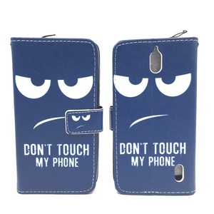 Dont Touch My Phone Handyh�lle Huawei Y625 Klapph�lle Wallet Case
