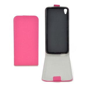 Flip Schutz H�lle f�r Alcatel Idol 3 (5.5) Pink Leder-Imitat Slim Flex