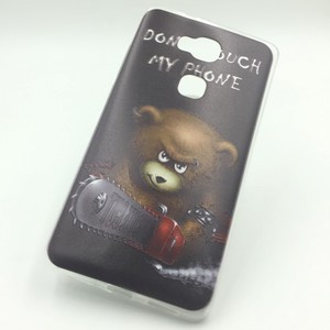 Handyh�lle Schutzh�lle f�r Huawei Honor 5X Case Cover Bumper Etuis Silikon Schwarz