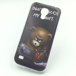 Handyh�lle Schutzh�lle f�r Samsung Galaxy S4 Mini Case Cover Bumper Etuis Silikon Schwarz