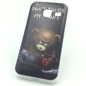 Handyh�lle Schutzh�lle f�r Samsung Galaxy J1 Mini Case Cover Bumper Etuis Silikon Schwarz