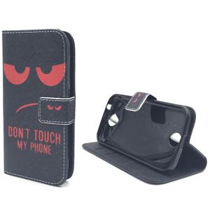 Handyh�lle Tasche f�r Handy Acer Liquid Z330 Dont Touch My Phone Rot