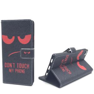 Dont Touch My Phone Handyh�lle Huawei P8 Klapph�lle Wallet Case
