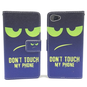 Handyhlle Tasche fr Handy Sony Xperia Z5 Compact Dont Touch My Phone Grn