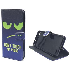 Handyhlle Tasche fr Handy Vodafone Smart Ultra 6 Dont Touch My Phone Grn