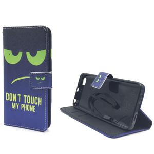 Handyh�lle Tasche f�r Handy Xiaomi Mi 5 Dont Touch My Phone Gr�n
