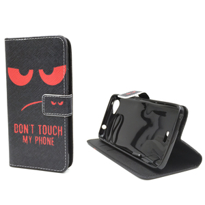 Handyh�lle Tasche f�r Handy Wiko Rainbow Jam Dont Touch Rot