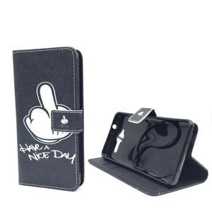 Handyh�lle Tasche f�r Handy ZTE Blade L3 Mittelfinger