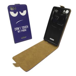 Handyh�lle Tasche f�r Handy Wiko Fever 4G Dont Touch my Phone