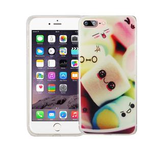 Handy Hlle fr Apple iPhone 7 Plus Cover Case Schutz Tasche Motiv Slim Silikon TPU Schriftzug Marshmallows