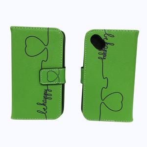 Handyhlle Tasche fr Handy Wiko Sunny Be Happy Grn