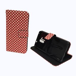Handyhlle Tasche fr Handy Huawei Honor 5c Polka Dot Rot