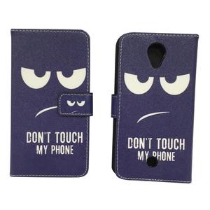 Handyh�lle Tasche f�r Handy Wiko U Feel Dont Touch my Phone