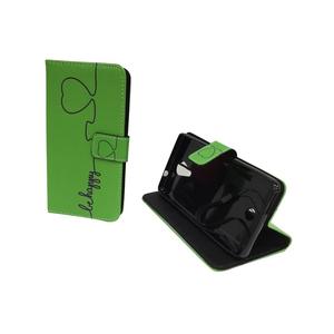 Handyh�lle Tasche f�r Handy Wiko Tommy Be Happy Gr�n