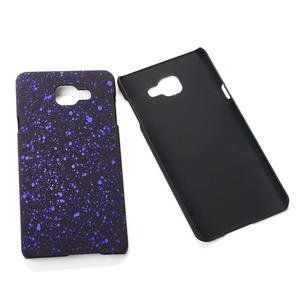 Handy H�lle Schutz Case Bumper Schale f�r Samsung Galaxy A7 2016 3D Sterne Lila