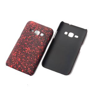 Handy H�lle Schutz Case Bumper Schale f�r Samsung Galaxy J1 2016 3D Sterne Rot