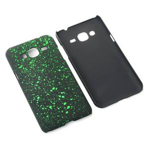 Handy H�lle Schutz Case Bumper Schale f�r Samsung Galaxy J3 3D Sterne Gr�n
