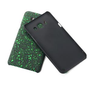 Handy H�lle Schutz Case Bumper Schale f�r Samsung Galaxy J7 2016 3D Sterne Gr�n