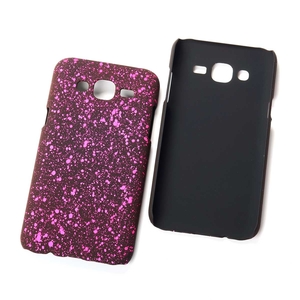 Handy H�lle Schutz Case Bumper Schale f�r Samsung Galaxy J5 2015 3D Sterne Pink