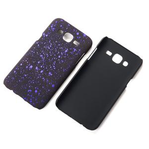 Handy H�lle Schutz Case Bumper Schale f�r Samsung Galaxy J5 2015 3D Sterne Lila