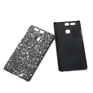 Handy H�lle Schutz Case Bumper Schale f�r Huawei P9 3D Sterne Wei�