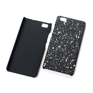 Handy H�lle Schutz Case Bumper Schale f�r Huawei P8 Lite 3D Sterne Wei�