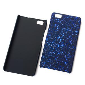 Handy Hlle Schutz Case Bumper Schale fr Huawei P8 Lite 3D Sterne Blau