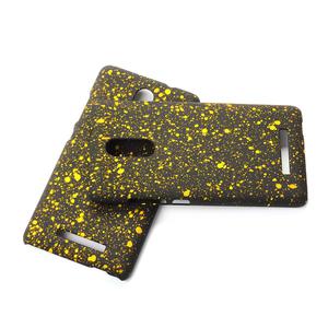 Handy H�lle Schutz Case Bumper Schale f�r Xiaomi Redmi Note 3 3D Sterne Gelb