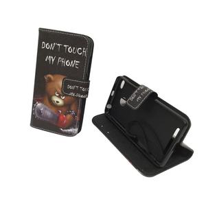 Handyh�lle Tasche f�r Handy Xiaomi Redmi 3s Schriftzug B�r mit Kettens�ge