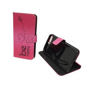 Handyh�lle Tasche f�r Handy Apple iPhone 7 Plus Be Happy Pink