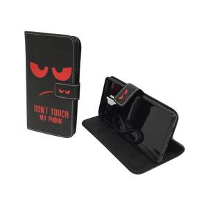 Handyh�lle Tasche f�r Handy OnePlus 3 / Three Dont Touch My Phone Rot