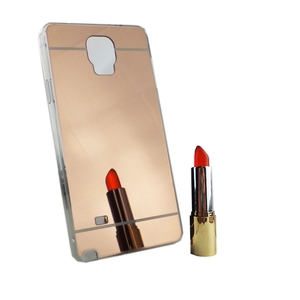 Samsung Galaxy Note 4 Handy H�lle Spiegel Mirror Soft-Case Schutz-Cover Rose Gold